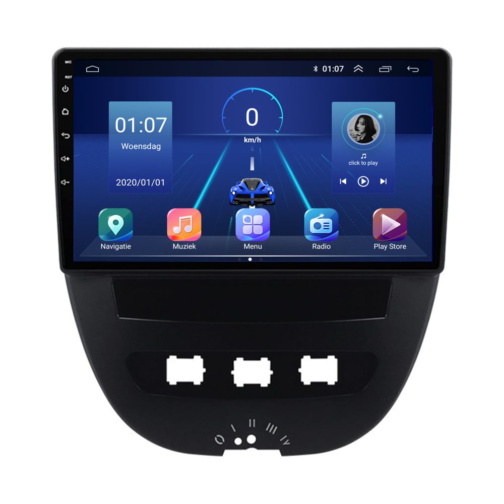 Peugeot 107 | Androide 13 | Radio de coche | 2004 a 2015 | CarPlay y Android Auto
