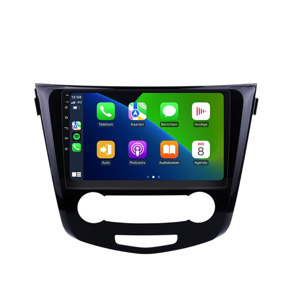 Nissan X-trail | Qashqai | Android 13 | Autoradio | 2014 t/m 2021 | CarPlay & Android Auto