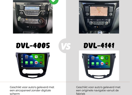 Nissan X-trail | Qashqai | Android 13 | Autoradio | 2014 t/m 2021 | CarPlay & Android Auto