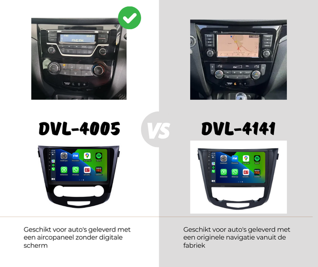 Nissan X-trail | Qashqai | Android 13 | Autoradio | 2014 t/m 2021 | CarPlay & Android Auto