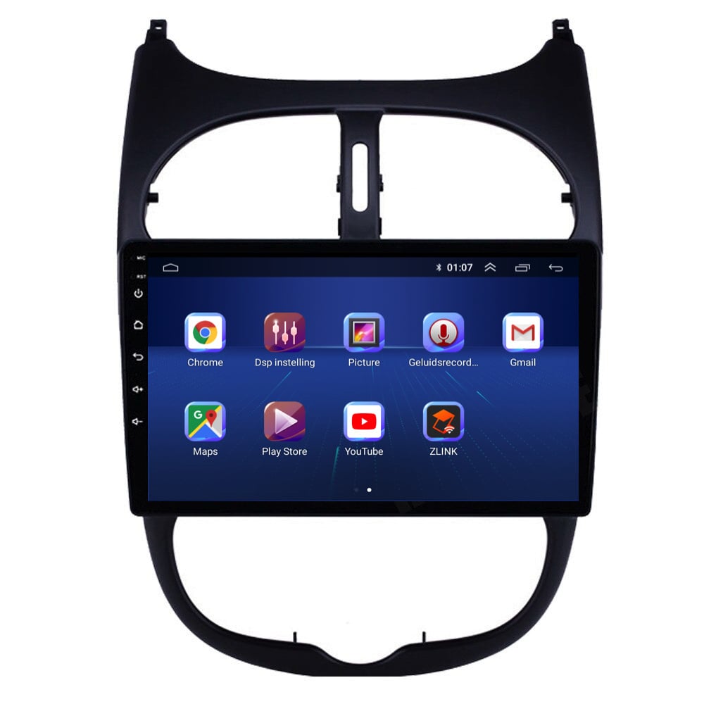 Peugeot 206 | 206 SW | 206 CC | Android 13 | Car radio | 1998 to 2009 | CarPlay & Android Auto