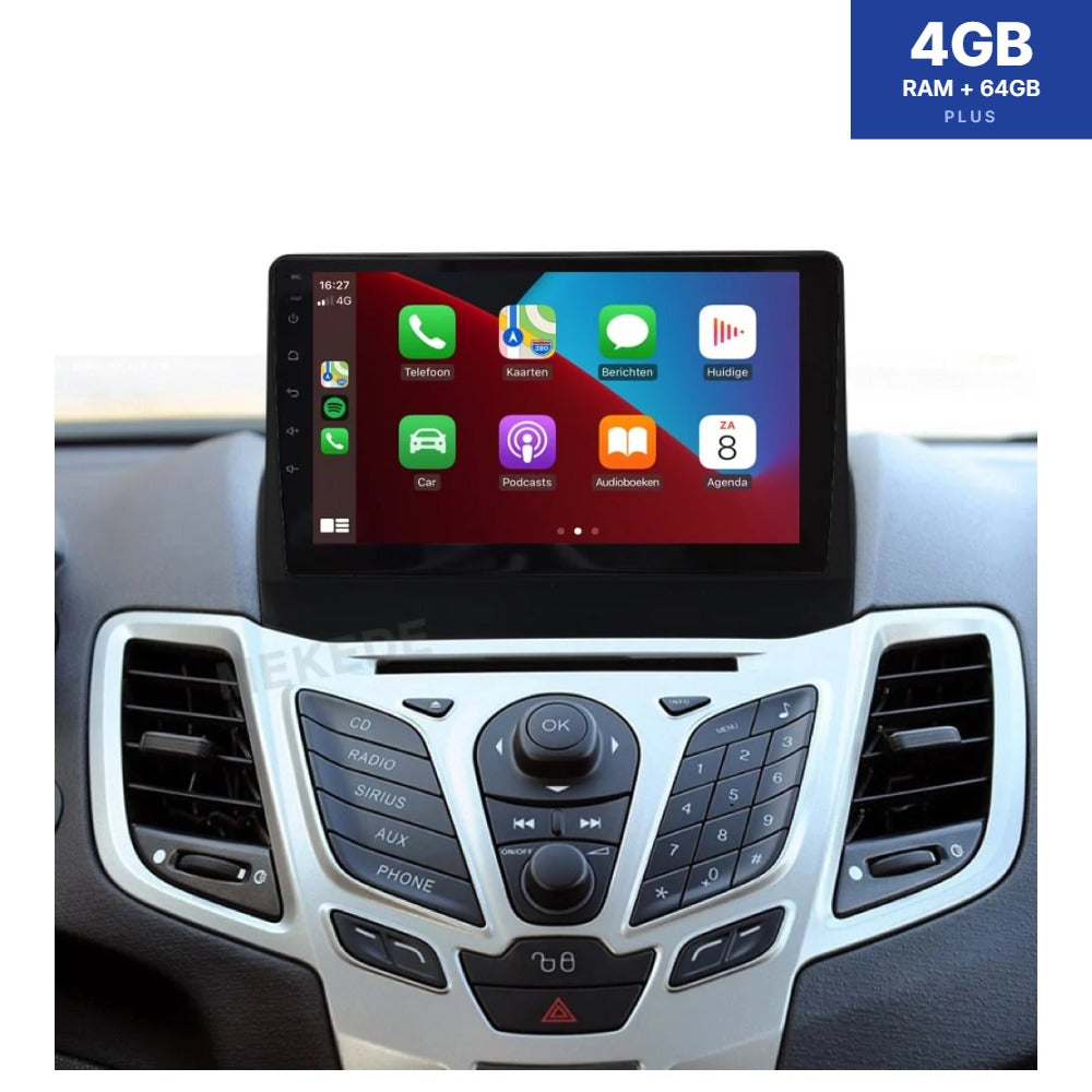 Ford Fiesta CarPlay & Android Auto autorradio | 2009–2011 | Android 13 | Davilon