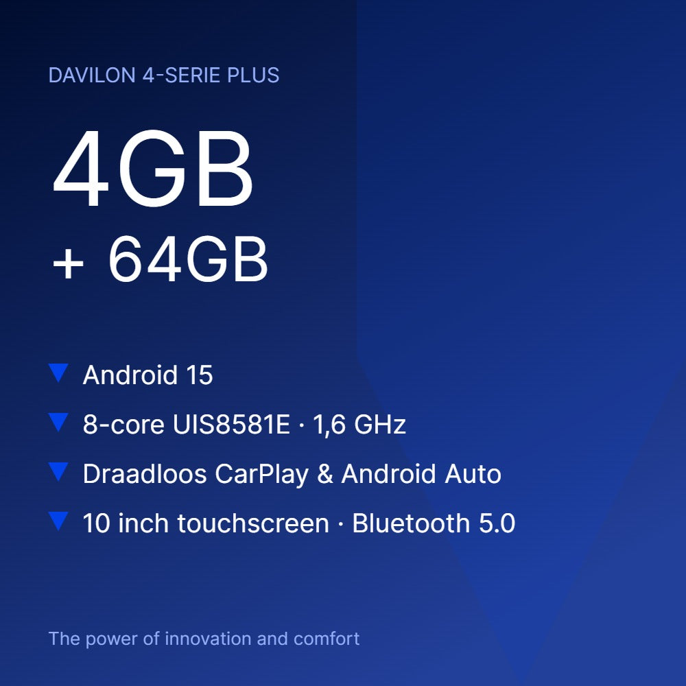 Davilon Toyota Aygo autoradio 4GB RAM + 64GB, Android 15