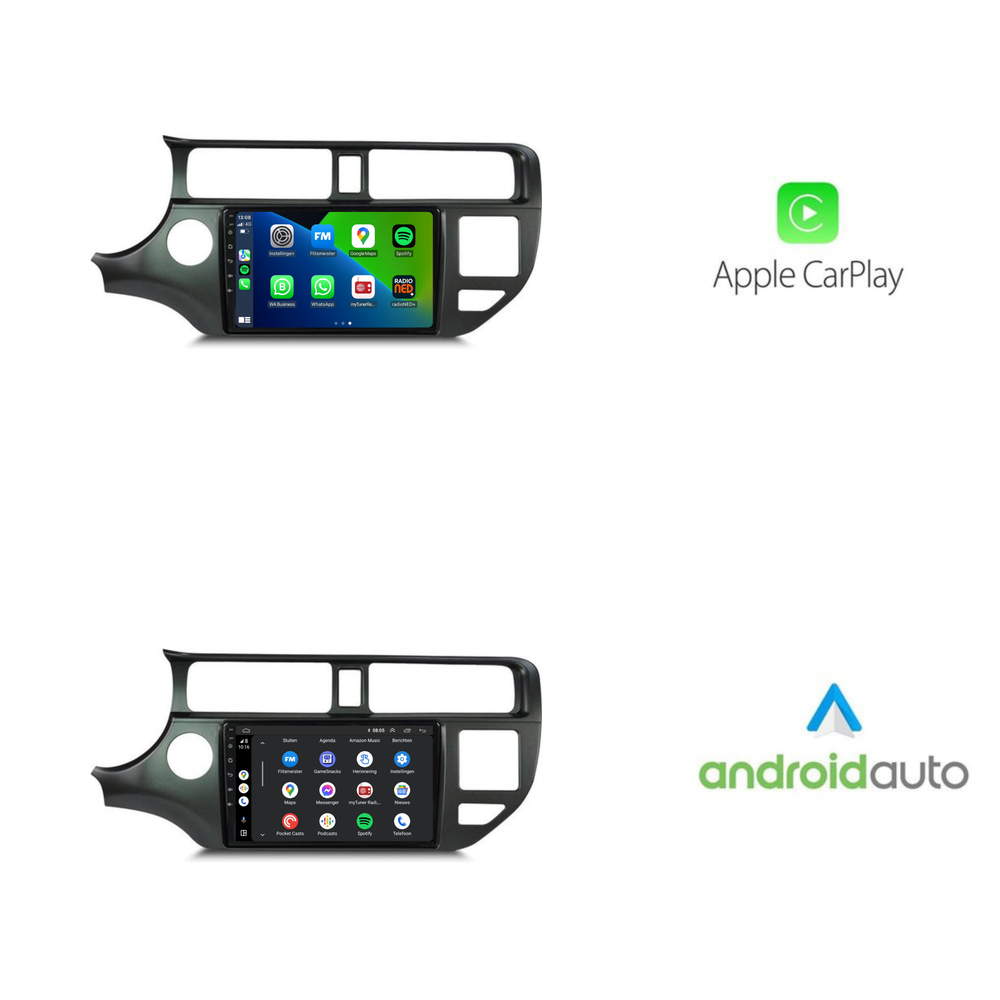 Kia Río | Androide 13 | Radio de coche | 2011 a 2014 | CarPlay y Android Auto