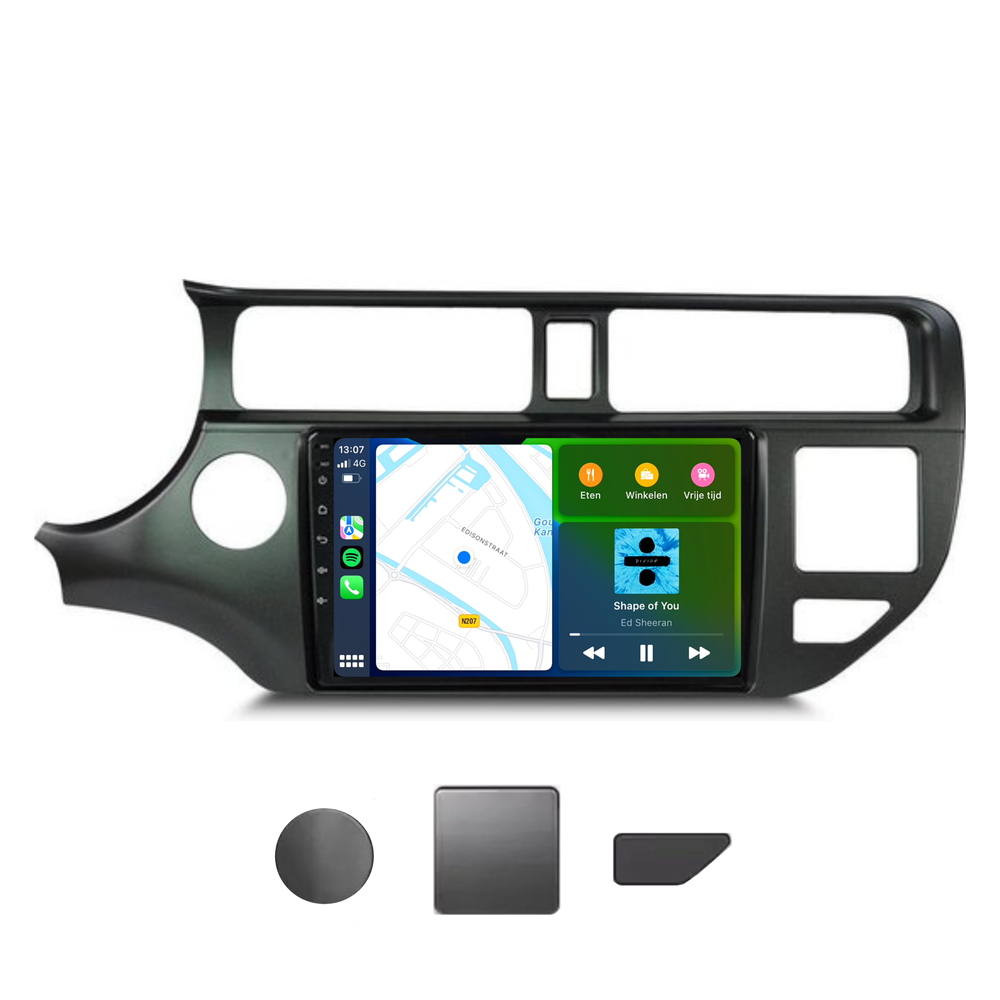 Kia Río | Androide 13 | Radio de coche | 2011 a 2014 | CarPlay y Android Auto