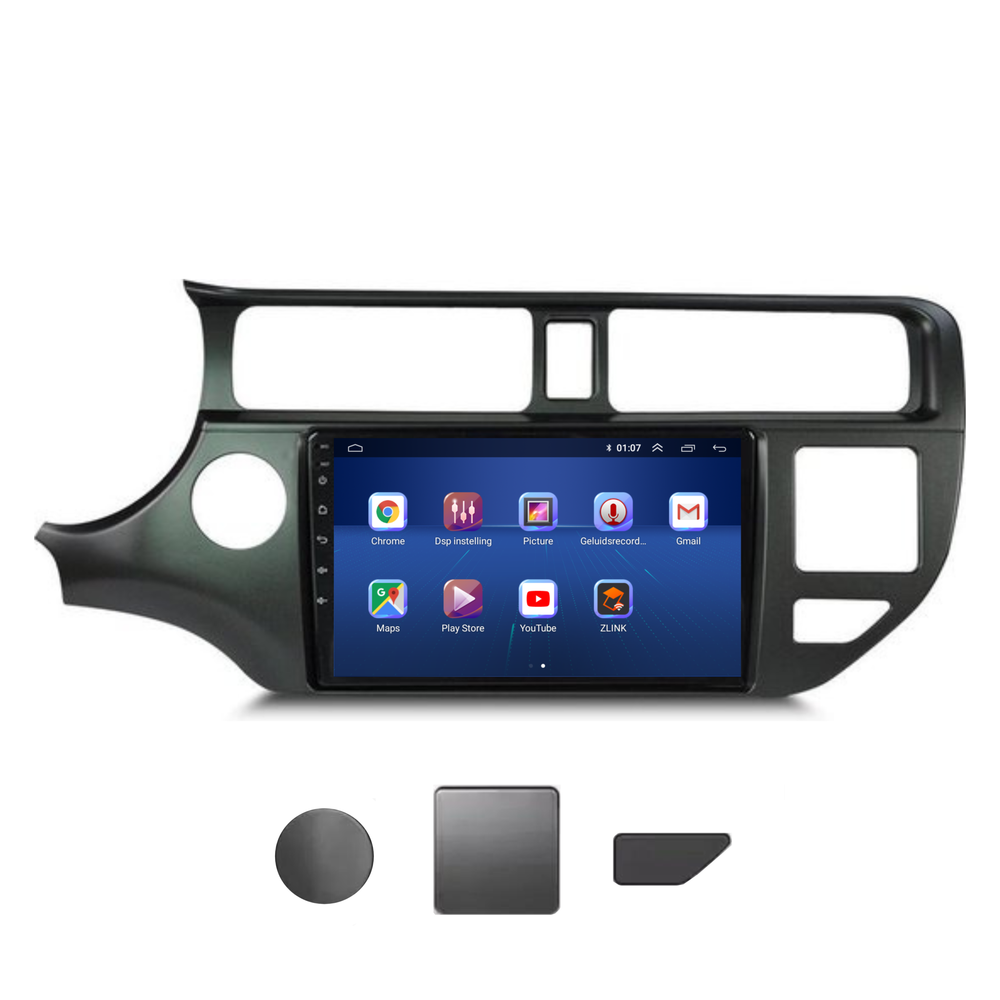 Kia Río | Androide 13 | Radio de coche | 2011 a 2014 | CarPlay y Android Auto