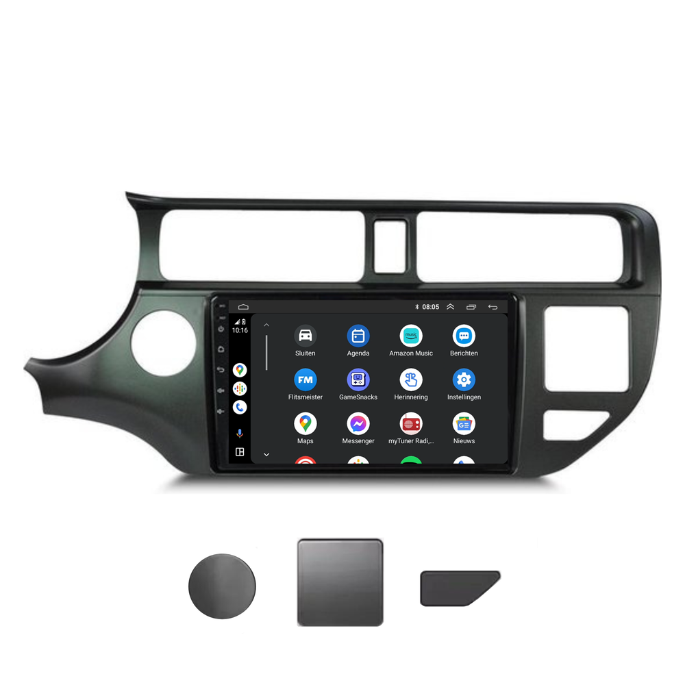 Kia Río | Androide 13 | Radio de coche | 2011 a 2014 | CarPlay y Android Auto