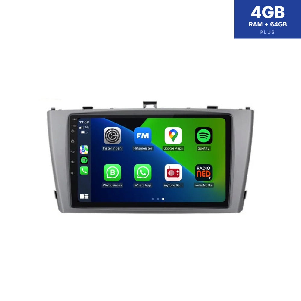 Toyota Avensis CarPlay & Android Auto autoradio | 2009–2014 | Android 13 | Davilon