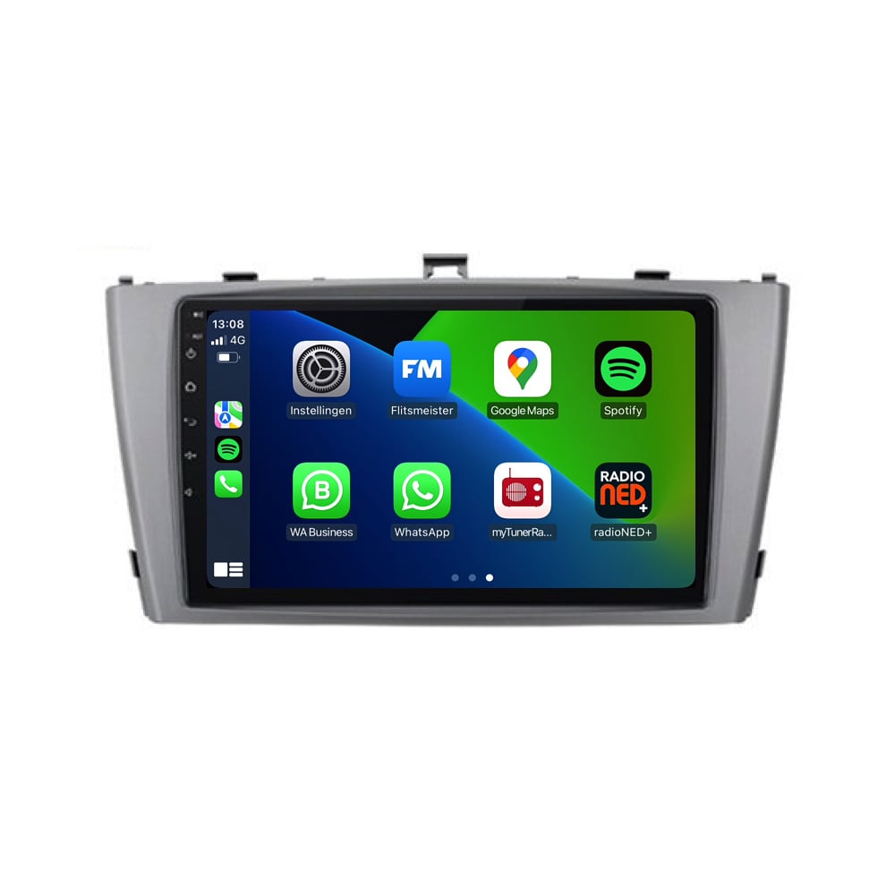 Toyota Avensis Android 13 autoradio CarPlay Android Auto 2009-2014