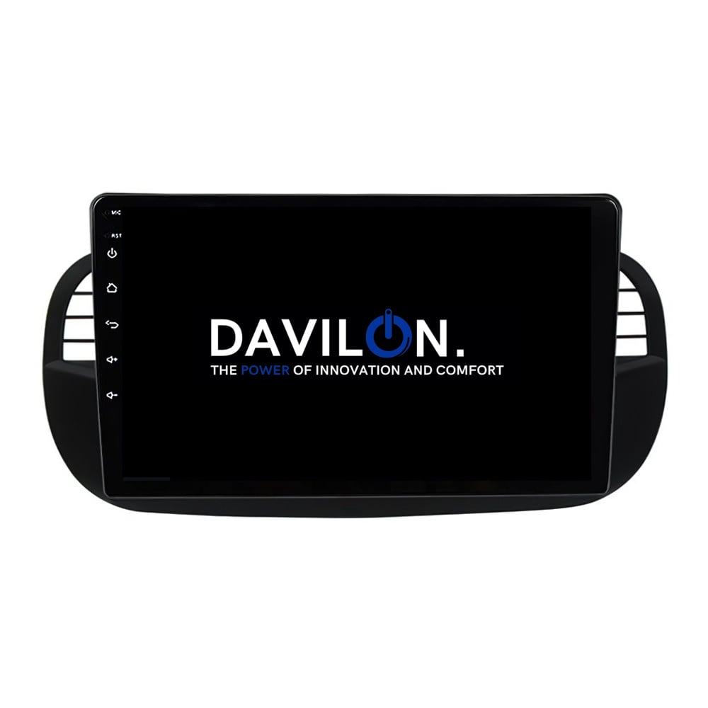 Fiat 500 | Android 13 | Autoradio | 2007 à 2015 | CarPlay & Android Auto | Noir