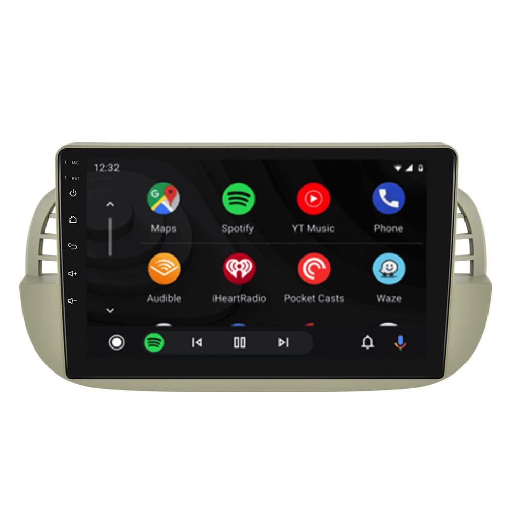Fiat 500 | Android 13 | Autoradio | 2007 t/m 2015 | CarPlay & Android Auto | Beige