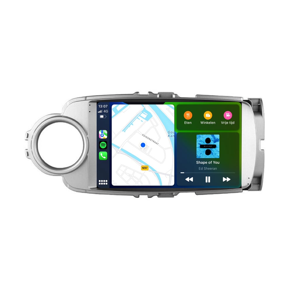 Toyota Yaris Android 13 car radio CarPlay Android Auto 2011-2019