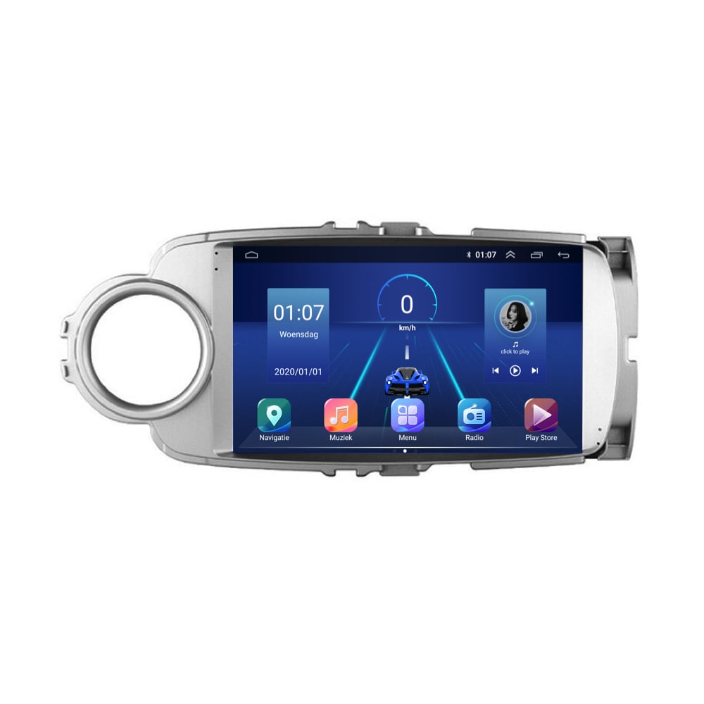 Toyota Yaris Android 13 car radio CarPlay Android Auto 2011-2019