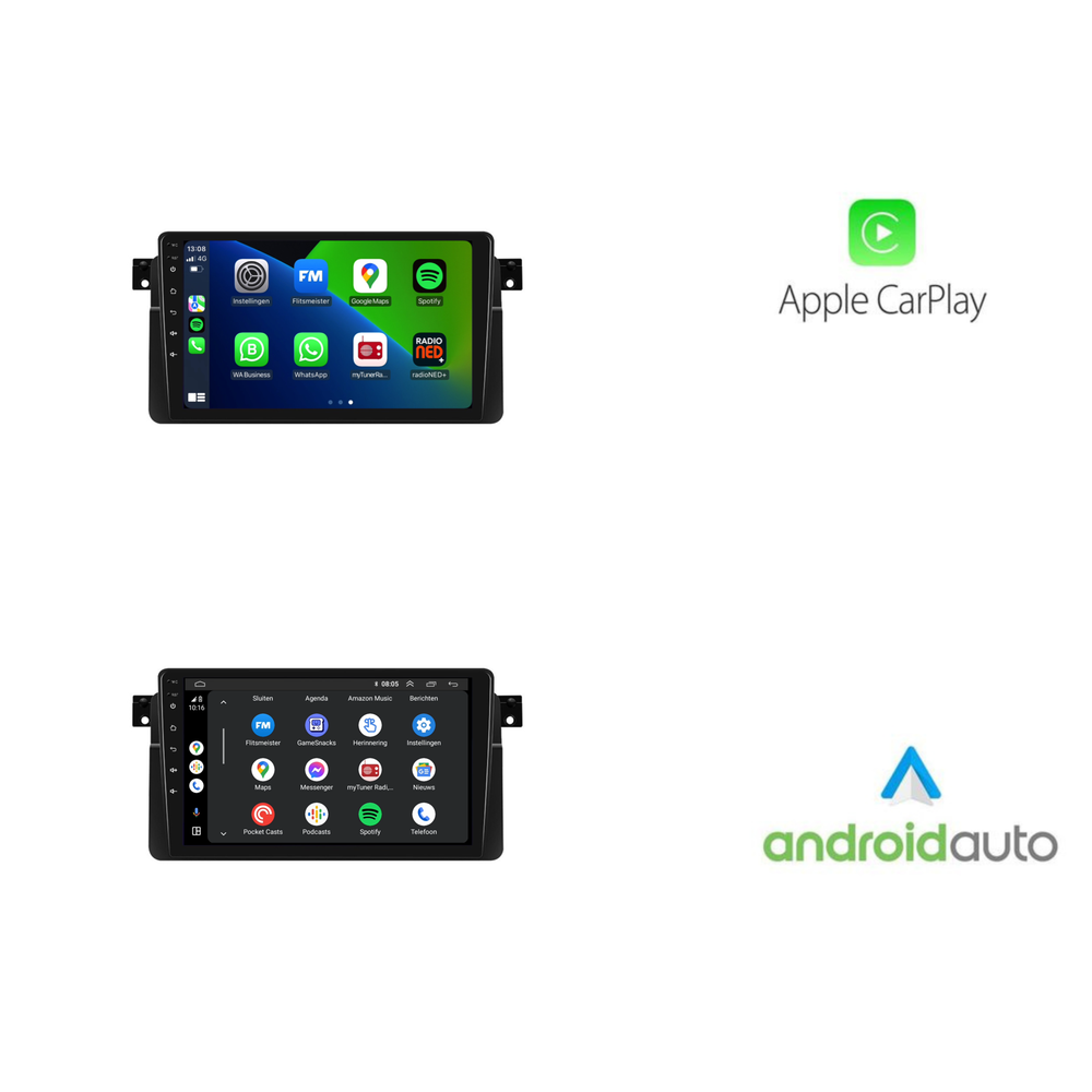 Radio Coche BMW Serie 3 E46 CarPlay | 1999 a 2005 | Android Auto