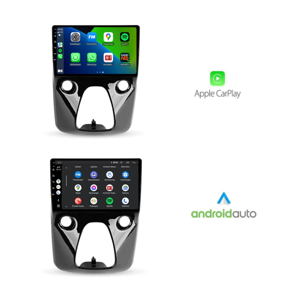 Citröen C1 Carplay | Android 13 | Autoradio | 2015 t/m 2021 | Carplay & Android Auto