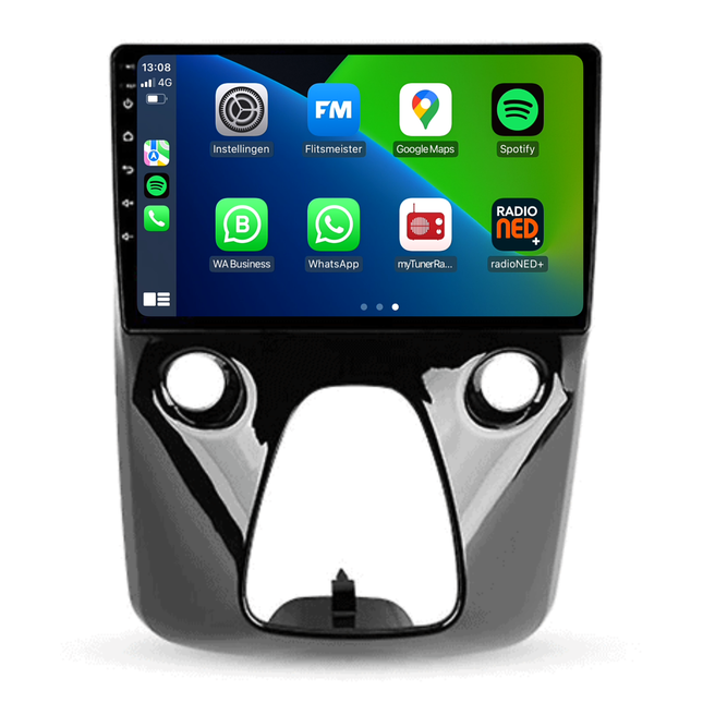Peugeot 108 | 2014 t/m 2023 | Android 13 | Autoradio | 10 INCH | Met Frame | Carplay & Android Auto