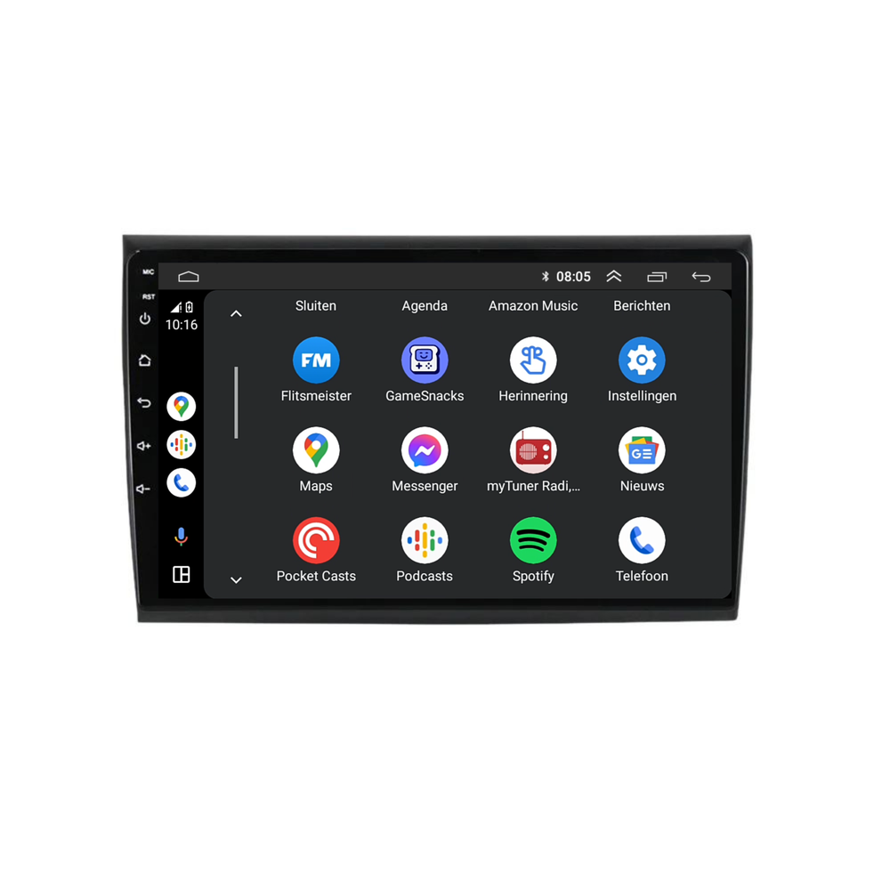 Fiat Bravo | Androide 13 | Radio de coche | 2006 a 2017 | Carplay y Android Auto