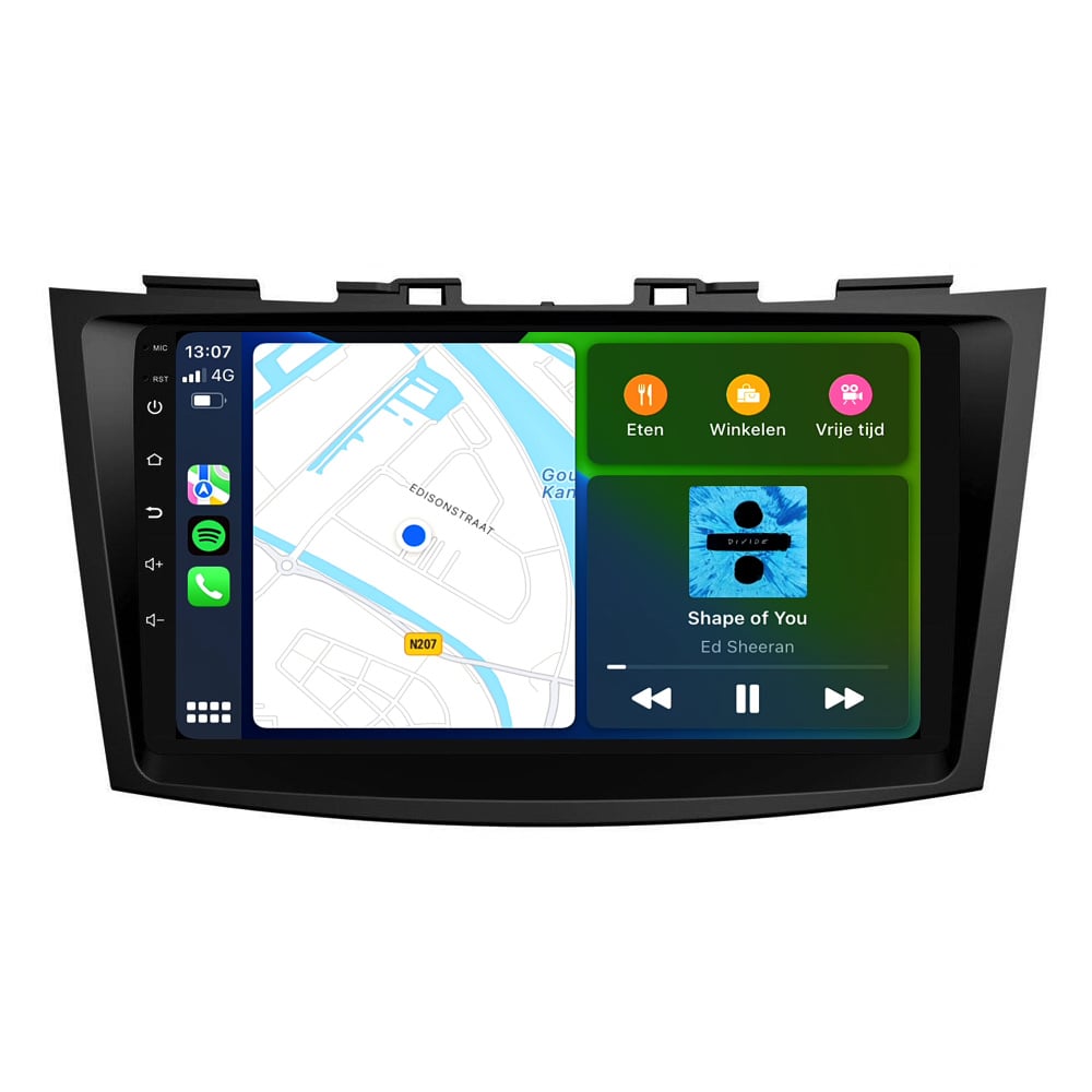 Suzuki Swift | Androide 13 | Radio de coche | 2011 a 2017 | Carplay y Android Auto