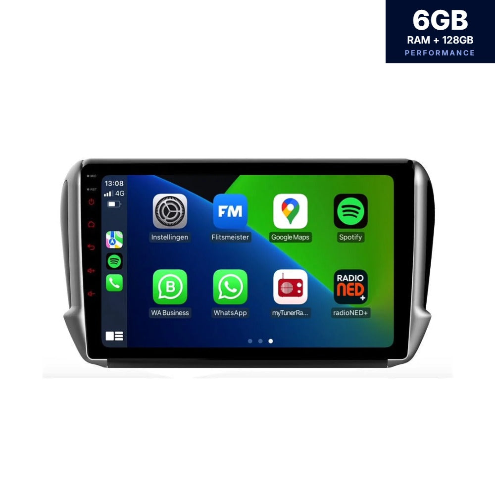Peugeot 208 / 2008 CarPlay & Android Auto autoradio | 2012–2019 | Android 13 | Davilon