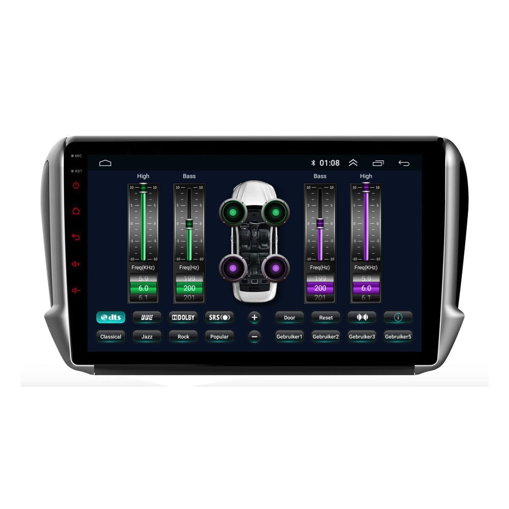 Peugeot 208 | 2008 | Androide 13 | Radio de coche | 2012 a 2019 | CarPlay y Android Auto