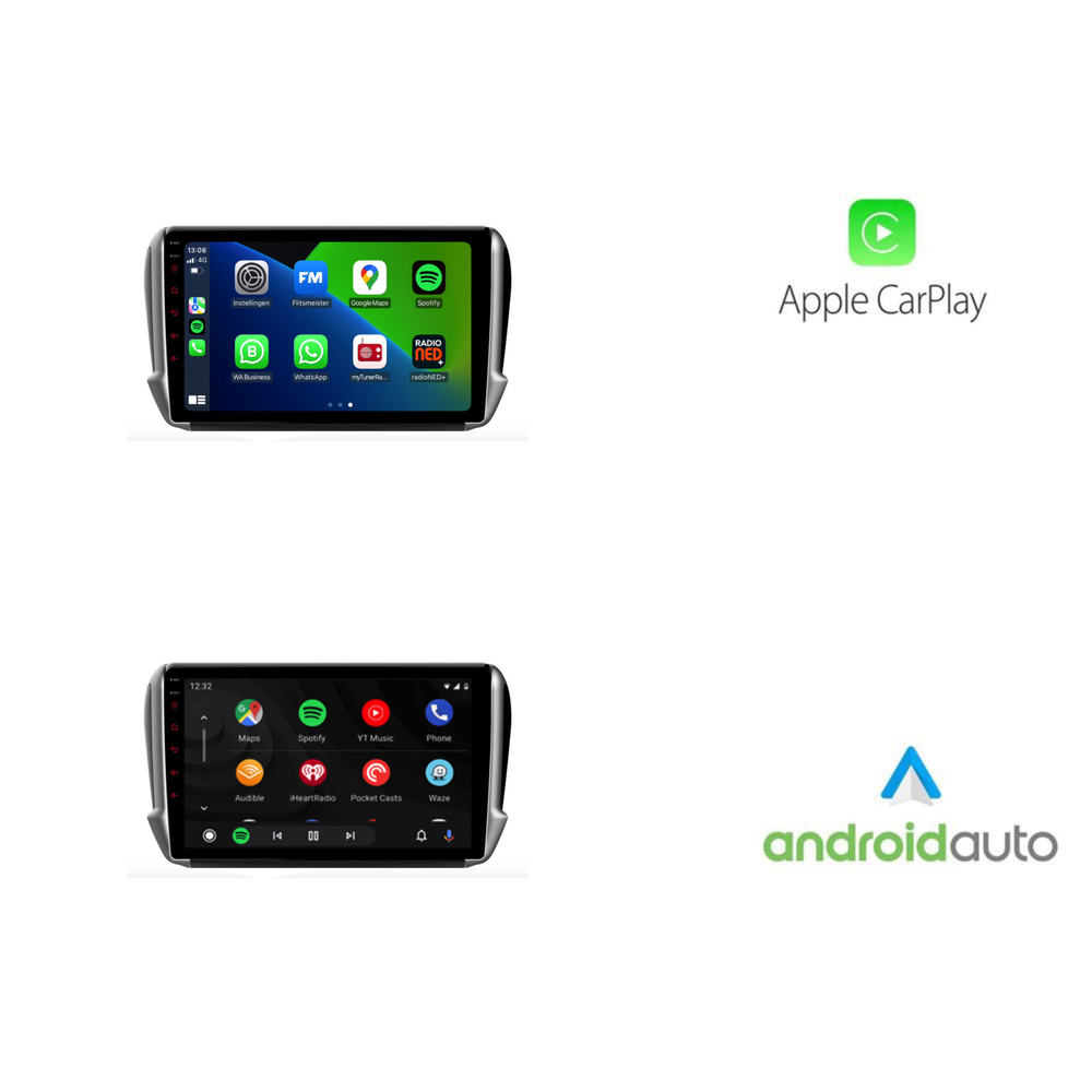 Peugeot 208 | 2008 | Androide 13 | Radio de coche | 2012 a 2019 | CarPlay y Android Auto