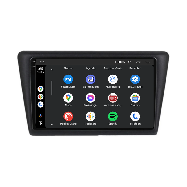 Skoda Rapid CarPlay Autoradio | 2012 t/m 2016 | Android 13