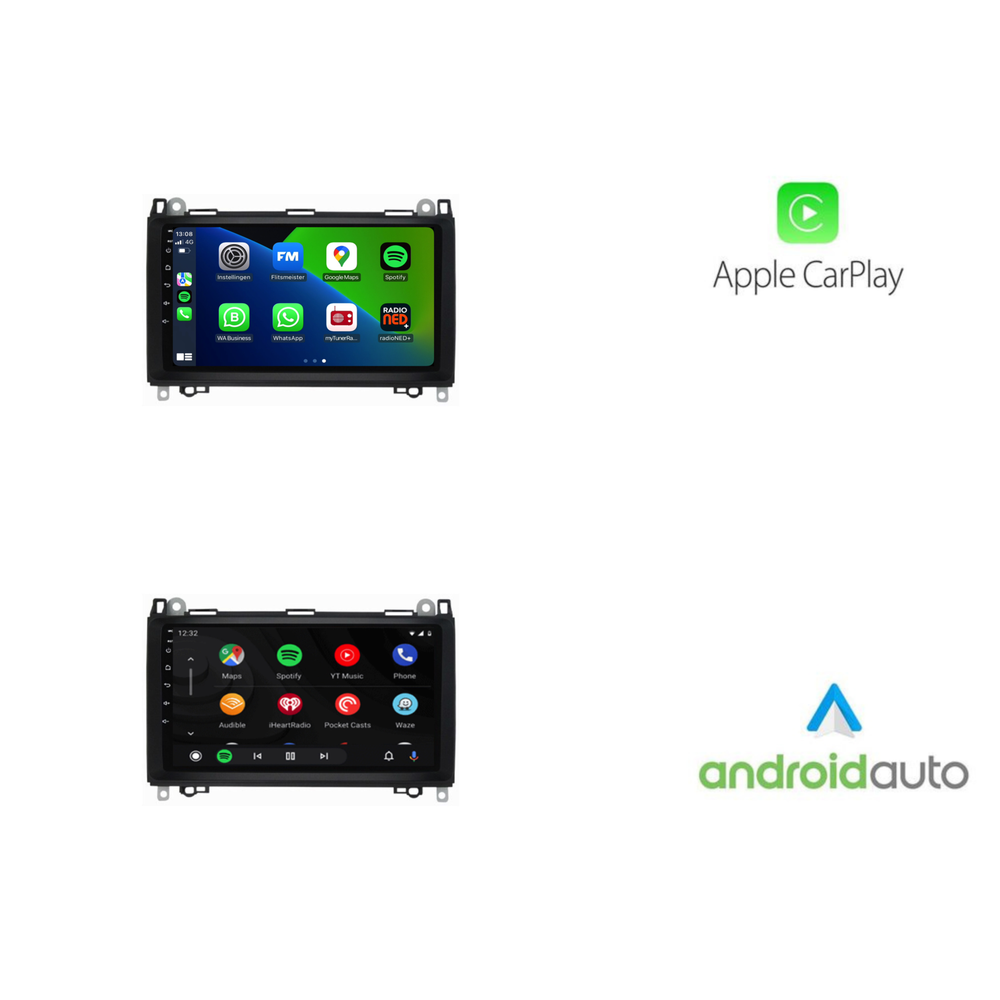 Mercedes Sprinter Vito | Androide 13 | Radio de coche | 2004 a 2018 | CarPlay y Android Auto