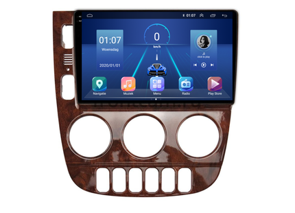 Mercedes ML W163 | Android 13 | Autoradio | 1999 t/m 2004 | Carplay & Android Auto | Hout-design