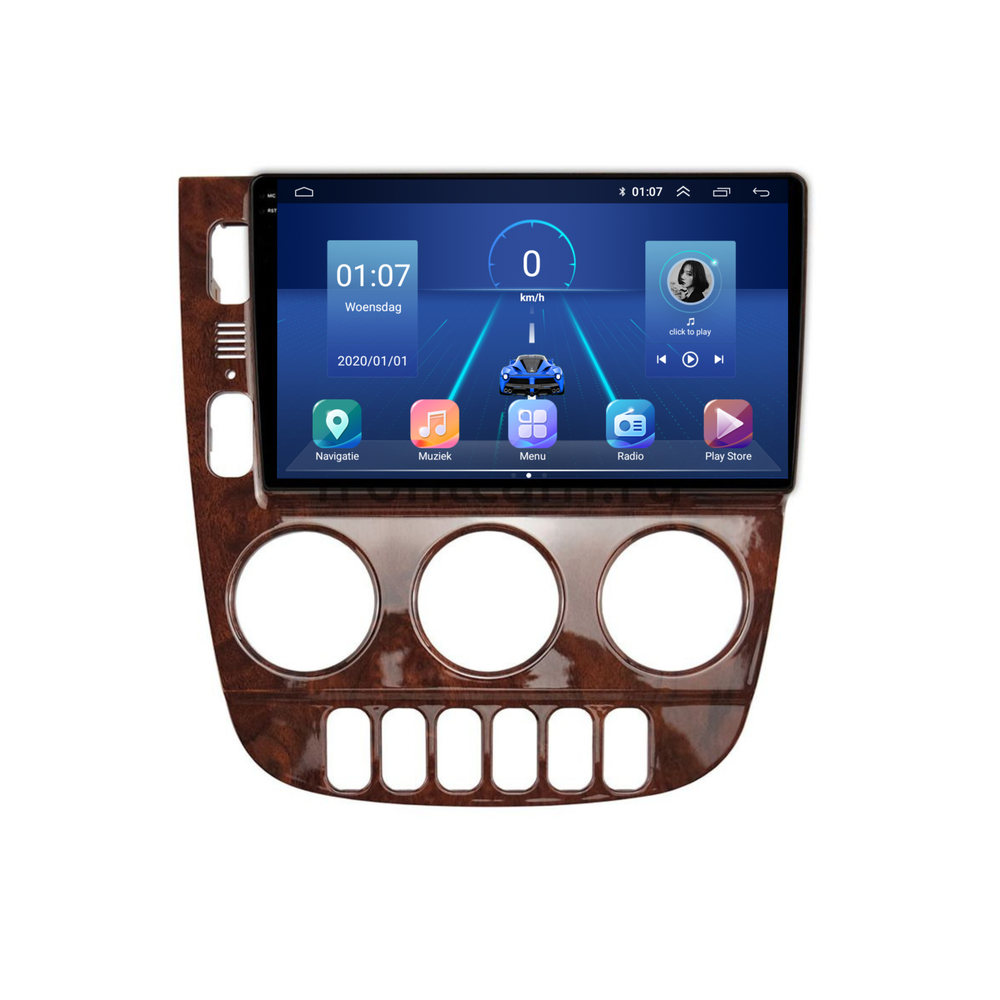 Mercedes ML W163 | Androide 13 | Radio de coche | 1999 a 2004 | Carplay y Android Auto | diseño de madera