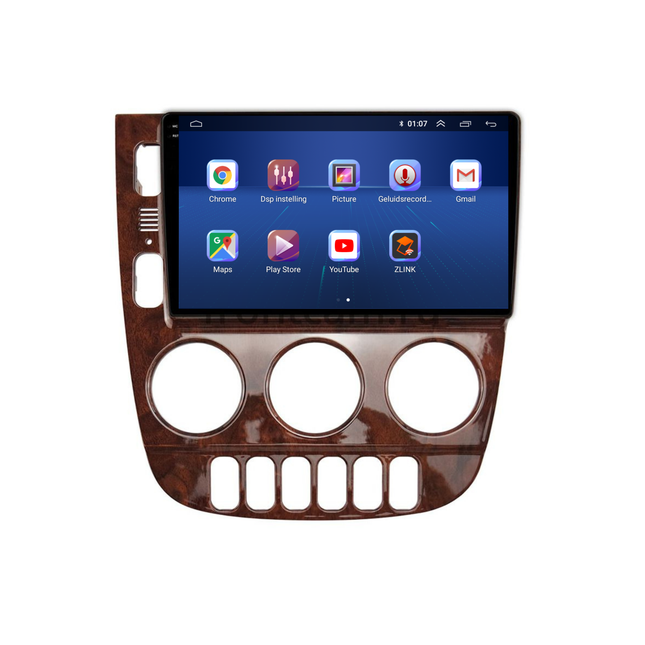 Mercedes ML W163 | Android 13 | Autoradio | 1999 t/m 2004 | Carplay & Android Auto | Hout-design