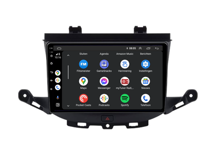 Opel Astra | Astra K | Astra Turbo | Android 13 | Autoradio | 2016 t/m 2021 | Carplay & Android Auto