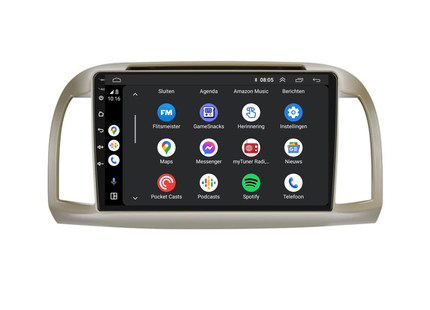Nissan Micra | Android 13 | Autoradio | 2002 t/m 2010 | Carplay & Android Auto