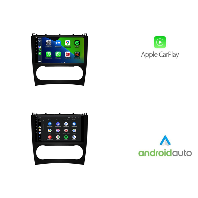 Mercedes C-Klasse W 203 | CLC W203 | CLK W209 | Android 13 | 2005 t/m 2011 | CarPlay & Android Auto