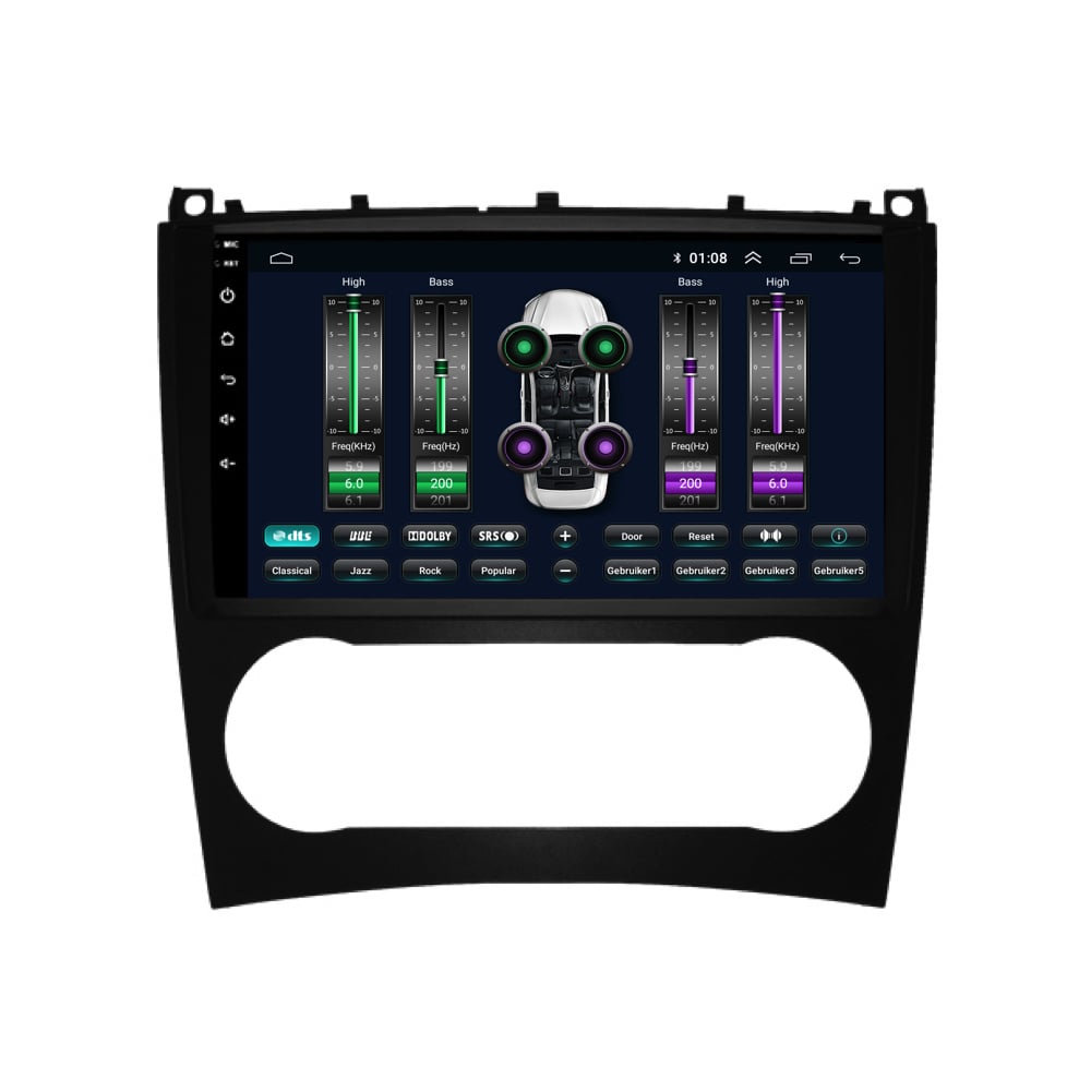 Mercedes Clase C W 203 | CVX W203 | CLK W209 | Androide 13 | 2005 a 2011 | CarPlay y Android Auto