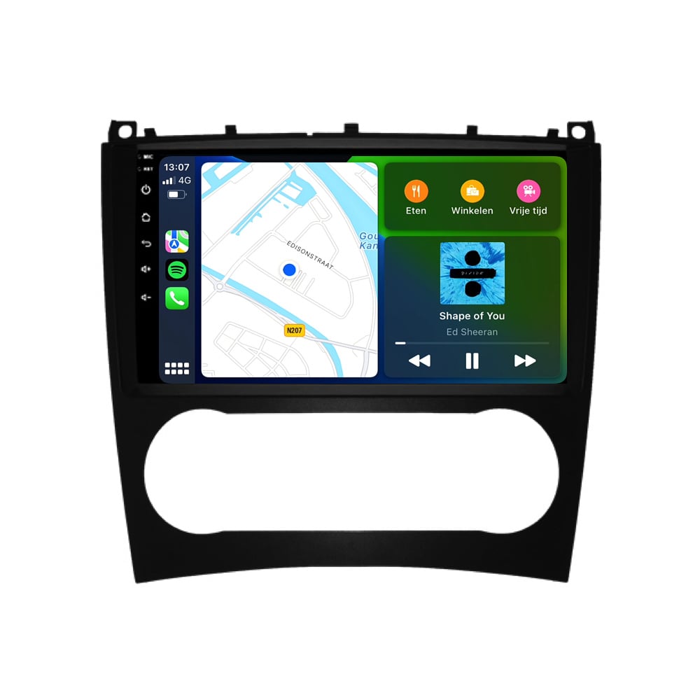 Mercedes Clase C W 203 | CVX W203 | CLK W209 | Androide 13 | 2005 a 2011 | CarPlay y Android Auto