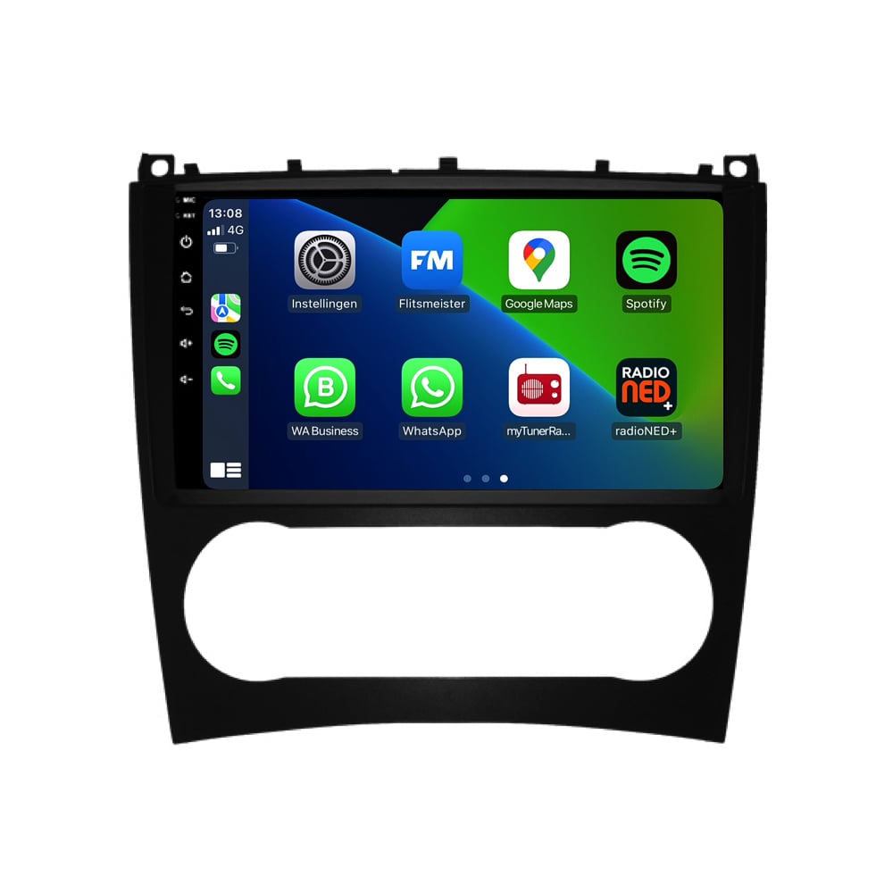 Mercedes Clase C W 203 | CVX W203 | CLK W209 | Androide 13 | 2005 a 2011 | CarPlay y Android Auto