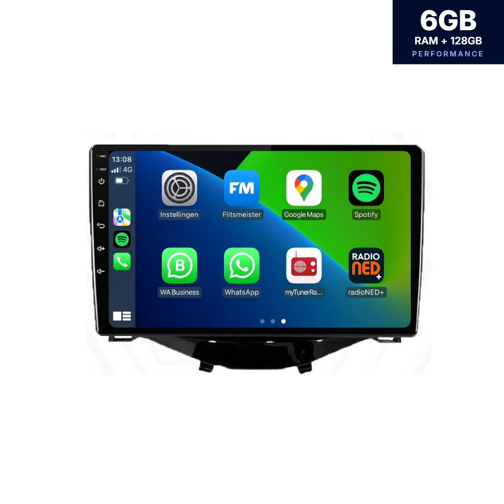 Toyota Aygo CarPlay & Android Auto autoradio | 2014–2022 | Android 13 | Davilon | 9 inch | x-wave