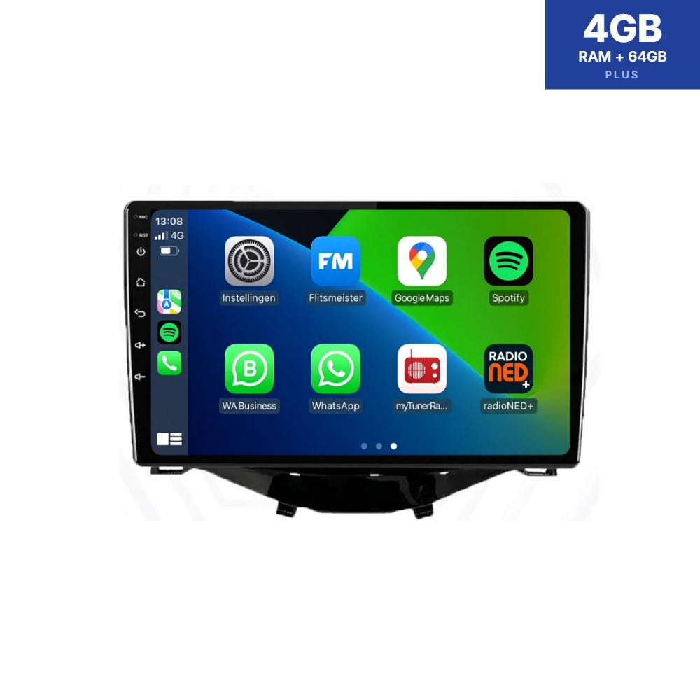 Toyota Aygo CarPlay & Android Auto autoradio | 2014–2022 | Android 13 | Davilon | 9 inch | x-wave