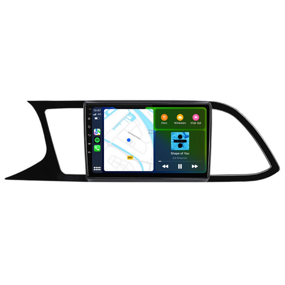Seat León | Androide 13 | Radio de coche | 2013 a 2018 | CarPlay y Android Auto