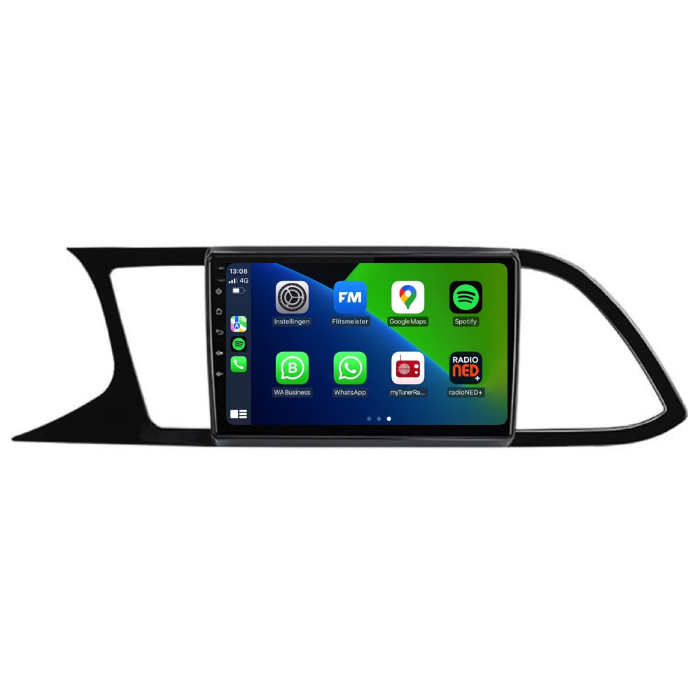 Seat León | Androide 13 | Radio de coche | 2013 a 2018 | CarPlay y Android Auto