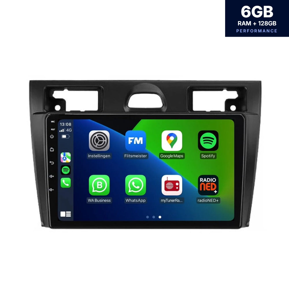 Ford Fiesta CarPlay & Android Auto autoradio | 2006–2008 | Android 13 | Davilon