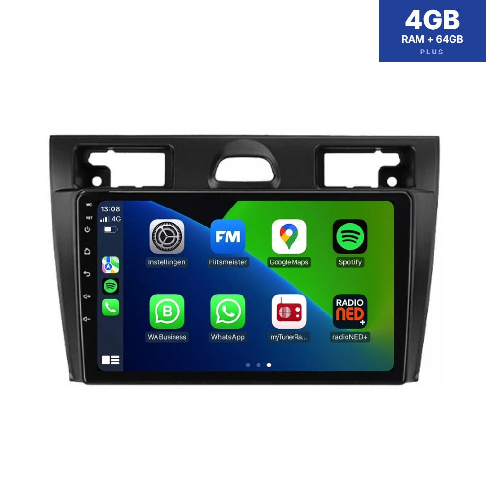 Ford Fiesta CarPlay & Android Auto autoradio | 2006–2008 | Android 13 | Davilon