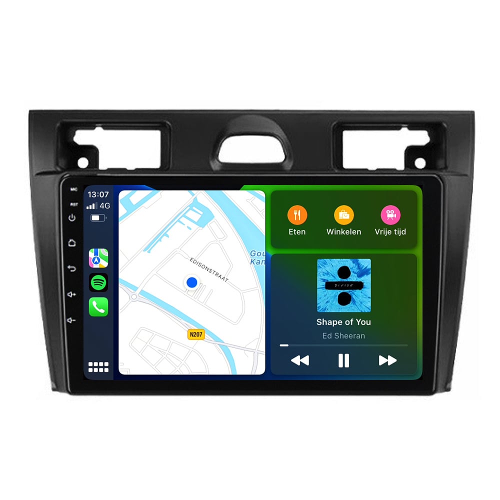Ford Fiesta | Androide 13 | Radio de coche | 2006 a 2008 | CarPlay y Android Auto