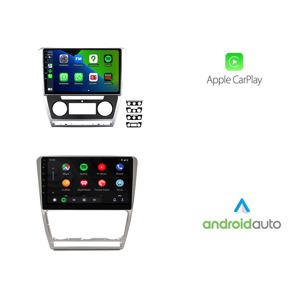 Skoda Octavia | Android 13 | Autoradio | 2005 t/m 2013 | Carplay & Android Auto