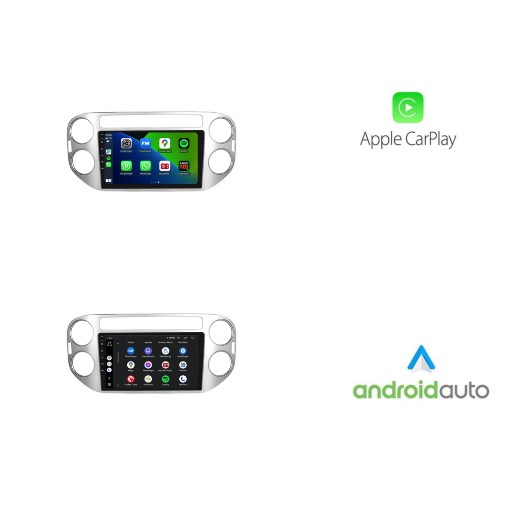 Volkswagen Tiguan | Android 13 | Autoradio | 2007 à 2015 | CarPlay & Android Auto