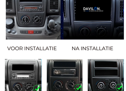 CarPlay Fiat Ducato | Citroën Jumper | Peugeot Boxer | Android 13 | Autoradio | 2006 t/m 2021 | Carplay & Android Auto