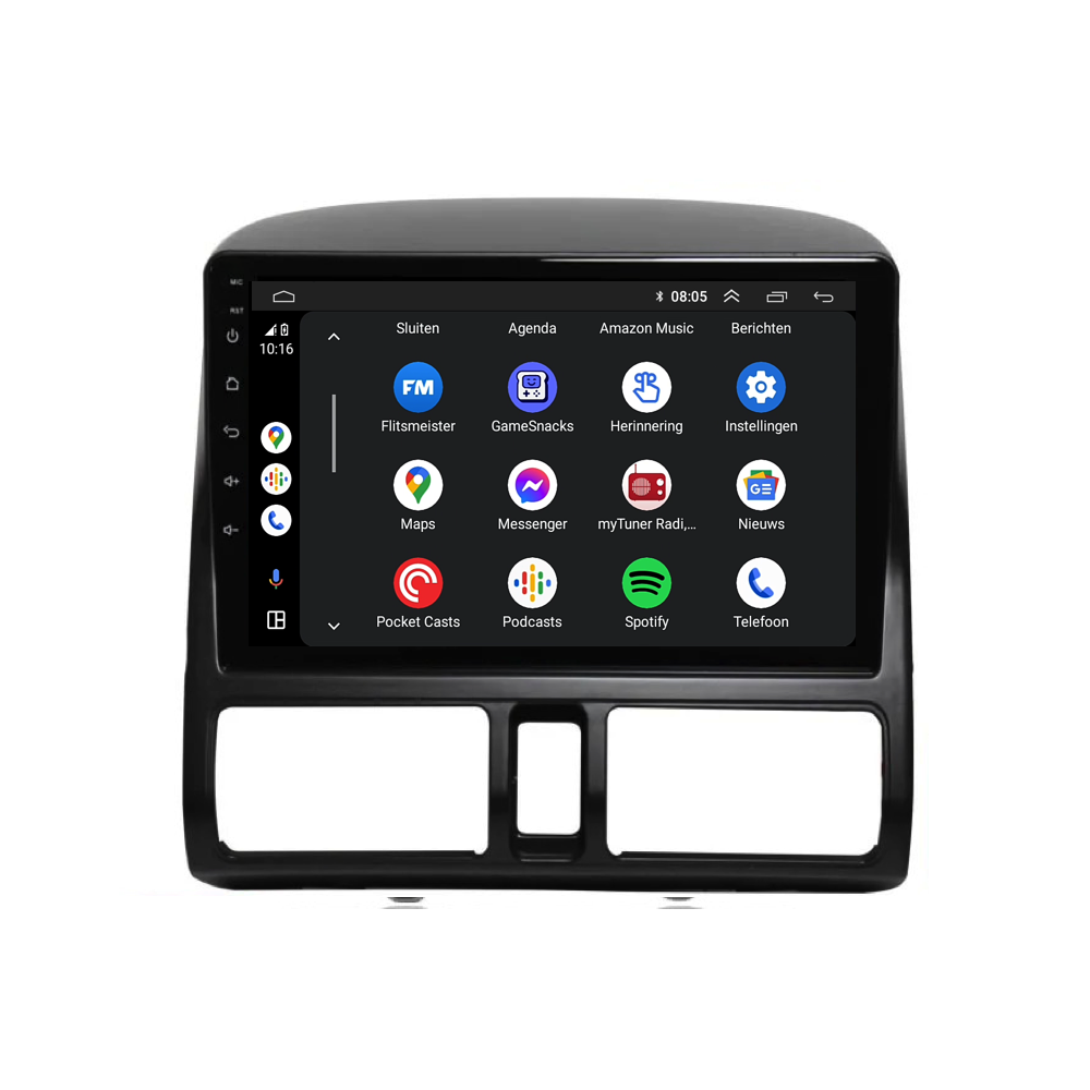 Honda CR-V | Android 13 | Autoradio | 2002 t/m 2006 | CarPlay & Android Auto