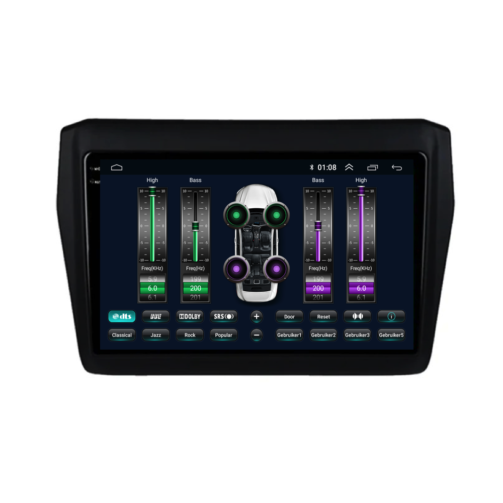 Suzuki Swift | Androide 13 | Radio de coche | 2017 a 2023 | CarPlay y Android Auto