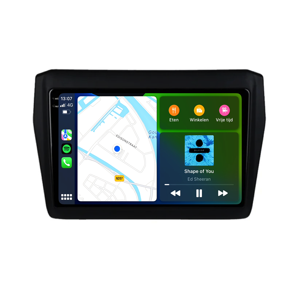 Suzuki Swift | Androide 13 | Radio de coche | 2017 a 2023 | CarPlay y Android Auto