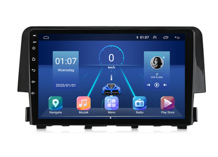 Honda Civic Android Autoradio | 2016 t/m 2021 | CarPlay